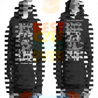 Best Cat Dad Ever Vintage Funny Cat Daddy Fathers Day Mens Hoodie | Mazezy