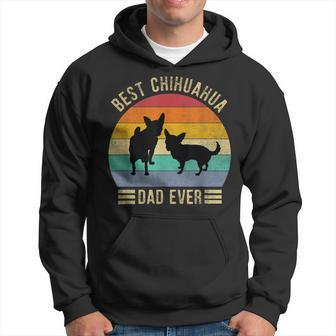 Best Chihuahua Dad Ever Retro Vintage Dog Lover Hoodie - Seseable