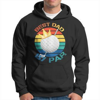 Best Dad By Par Funny Golf Design For Fathers Day Golfing Gift For Mens Hoodie | Mazezy