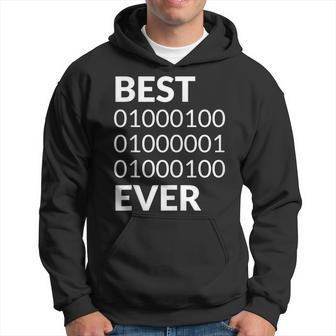 Best Dad Ever Binary Code Fathers Day Gift Gift For Mens Hoodie | Mazezy