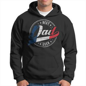 Best Dad Ever For Proud Patriotic French Dad Father Papa Gift For Mens Hoodie - Seseable