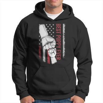 Best Dad Ever Poppy American Flag For Dad Hoodie - Seseable