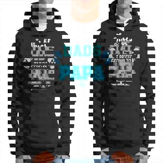 Best Dads Get Promoted To Papa For Grandpa Gift For Mens Hoodie | Mazezy