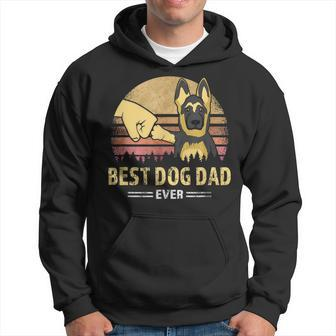 Best Dog Dad Ever German Shepherd Retro Puppy Lover Design Gift For Mens Hoodie | Mazezy