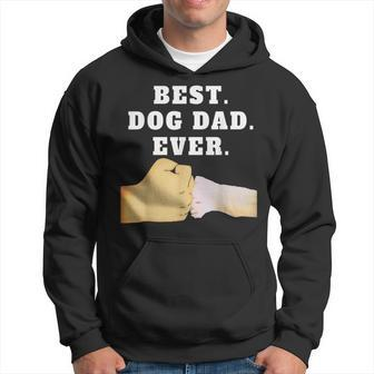 Best Dog Dad Ever Paw Fist Bump Hoodie | Mazezy