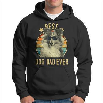 Best Dog Dad Ever Shetland Sheepdog Fathers Day Gift Gift For Mens Hoodie | Mazezy