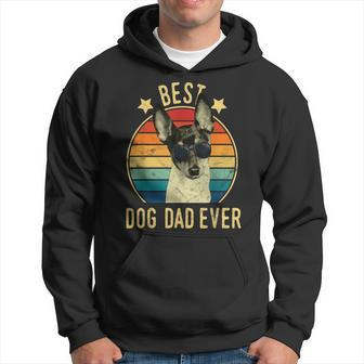 Best Dog Dad Ever Toy Fox Terrier Fathers Day Gift Gift For Mens Hoodie | Mazezy