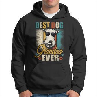 Best Dog Grandpa Ever Airedale Fathers Day Gift Hoodie | Mazezy