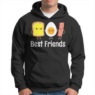 Best Friends Egg Bacon Toast Hoodie - Seseable
