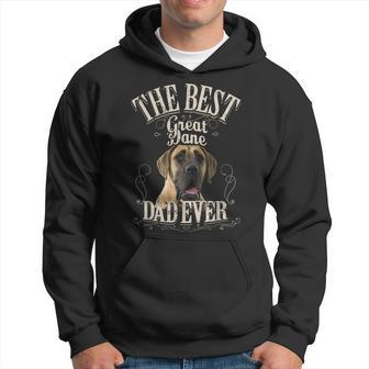 Best Great Dane Dad Ever Funny German Mastiff Dog Gifts Gift For Mens Hoodie | Mazezy