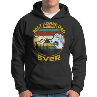 Best Horse Dad Ever Vintage Fathers Day Hoodie - Seseable