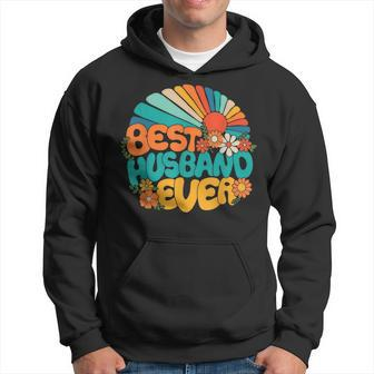 Best Husband Ever Retro Groovy 70S Fathers Day Hubby Hoodie | Mazezy