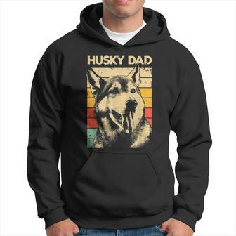 Best Husky Design For Dad Men Siberian Husky Pet Dog Lovers Hoodie | Mazezy