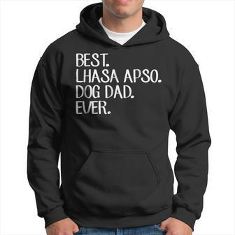 Best Lhasa Apso Dog Dad Ever Gift For Mens Hoodie | Mazezy