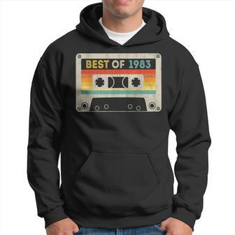 Best Of 1983 40Th Birthday Gifts Cassette Tape Vintage 1983 Hoodie - Seseable