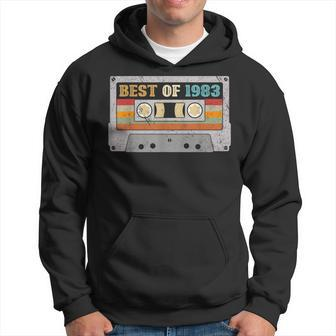 Best Of 1983 Limited Edition Vintage Cassette 40Th Birthday Hoodie - Seseable