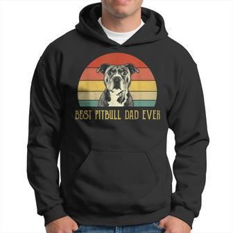 Best Pitbull Dad Ever Pitbull Dog Lovers Fathers Day Gift Hoodie - Seseable