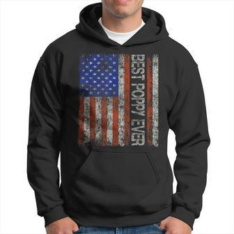 Best Poppy Ever Retro Vintage For Papa Grandpa Fathers Day Hoodie - Seseable