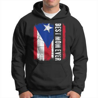 Best Puerto Rican Mom Ever Puerto Rico Flag Mothers Day Hoodie - Seseable