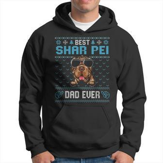 Best Shar Pei Dad Ever Ugly Christmas For Dog Dad Hoodie - Seseable