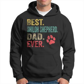 Best Shiloh Shepherd Dad Ever Vintage Father Dog Lover Gift For Mens Hoodie - Seseable