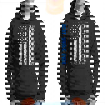Best Uncle Ever Usa Flag Fathers Day Police Blue Line V2 Hoodie | Seseable CA