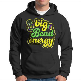 Big Bead Energy Carnival Funny Vintage Mardi Gras Hoodie - Thegiftio UK