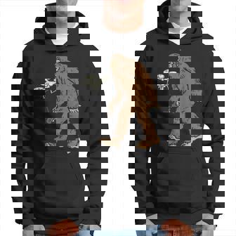 Bigfoot Sasquatch Drone Funny Quadcopter Rpv Uav Pilot Gift Men Hoodie Graphic Print Hooded Sweatshirt - Seseable