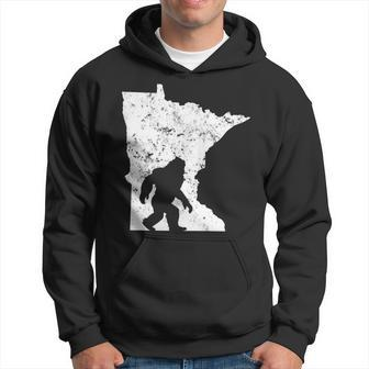 Bigfoot Sasquatch Sighted In State Of Minnesota Men Hoodie Graphic Print Hooded Sweatshirt - Seseable