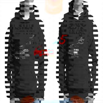 Birthday 5 Year Old Fire Fighter Truck | 5Th Bday Hoodie | Seseable CA
