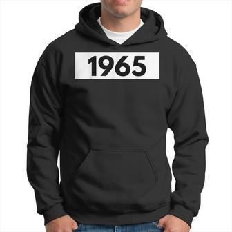Birthday In 1965 Born In 1965 Birthday Vintage 1965 Men Hoodie Graphic Print Hooded Sweatshirt - Seseable
