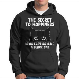Black Cat Kitten Lover Funny Feline Pet Owner Hoodie | Mazezy