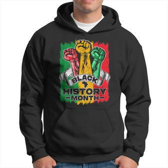 Black History Month 2023 Hand Strong African American Pride V2 Hoodie - Seseable