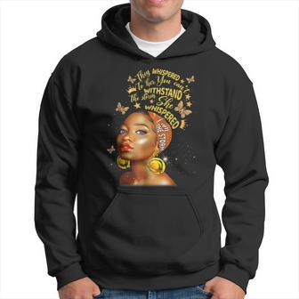 Black History Month African Woman Afro I Am The Storm V5 Hoodie - Seseable