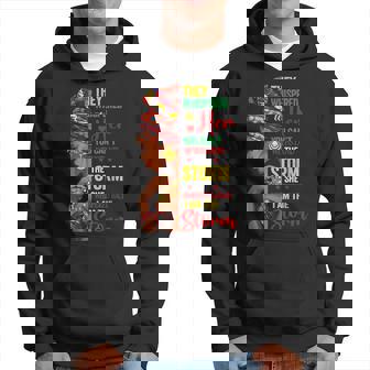 Black History Month African Woman Afro I Am The Storm V7 Hoodie - Seseable