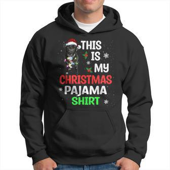 Black Labrador Dog Xmas This Is My Christmas Pajama Men Hoodie - Thegiftio UK