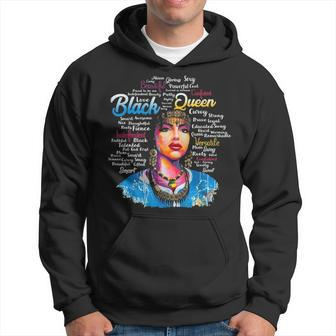 Black Queen African American Natural Afro V2 Hoodie - Seseable