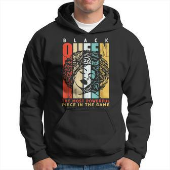 Black Queen The Most Powerful Piece Black History Women Men Hoodie Graphic Print Hooded Sweatshirt - Seseable