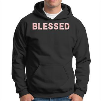 Blessed Christianity Blessed Faith And Inspirational Men Hoodie Graphic Print Hooded Sweatshirt - Thegiftio UK