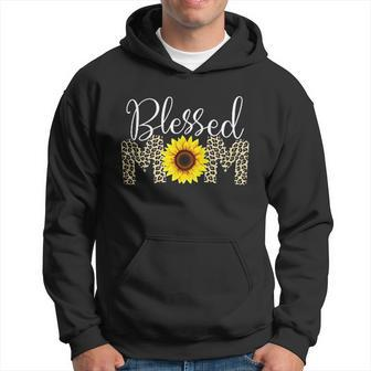 Blessed Mom Leopard Print Sunflower V3 Men Hoodie - Thegiftio UK