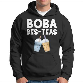 Boba Girl Bes Teas Besties Bubble Tea Best Friends Hoodie - Seseable