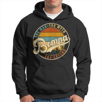 Bompa The Man Myth Legend Family Daddy Grandpa Fathers Day Hoodie - Seseable