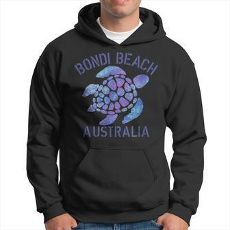 Bondi Beach Aus Beach Design Tribal Turtle Gift Men Hoodie Graphic Print Hooded Sweatshirt - Seseable