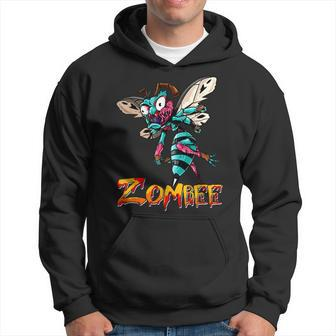 Boo Bee Zombee Zombie Funny Beekeper Halloween Costume Gifts Men Hoodie Graphic Print Hooded Sweatshirt - Thegiftio UK
