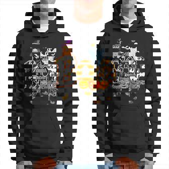 Boo Creepy Owl Pumpkin Ghost Halloween Costume V6 Men Hoodie - Thegiftio