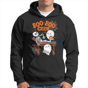 Boo Boo Crew Cute Ghost Doctor Paramedic Emt Nurse Halloween Men Hoodie - Thegiftio UK