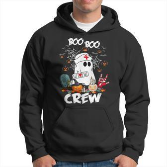Boo Boo Crew Ghost Nurse Retro Halloween 2021 Nursing Men Hoodie - Thegiftio UK