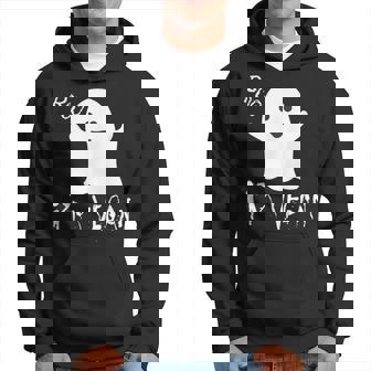 Boo Im Vegan Halloween Ghost Funny Costume For Men Women Men Hoodie Graphic Print Hooded Sweatshirt - Thegiftio