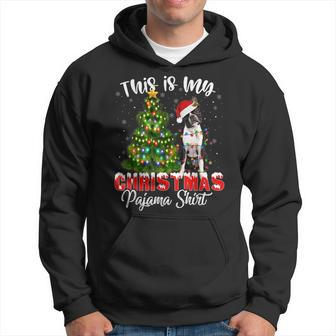 Boston Terrier Dog Christmas Tree Lights Xmas Ugly Sweater V2 Men Hoodie - Thegiftio UK