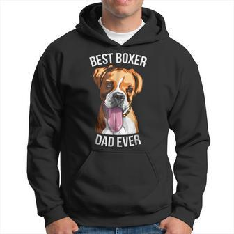 Boxer Dog For Men Best Boxer Dad Ever Hoodie | Mazezy